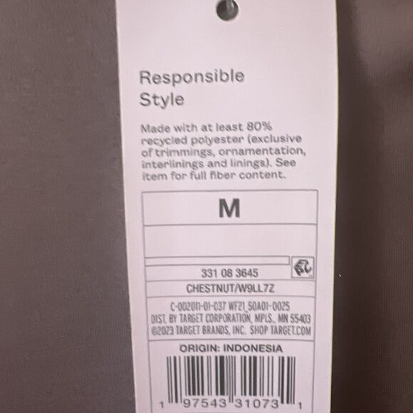 Women's Long Sleeve Twist-Front Mini Knit Skater Dress - Wild Fable Chestnut M - Picture 7 of 8